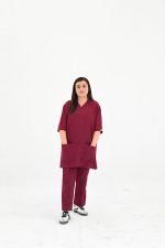 Maroon Scrubs Women