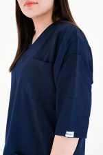 Navy Blue Scrub,s Women – Women's Medical Uniform | Stretchable Poly Spandex - Image 4