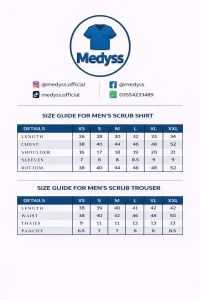 medyss men size chart